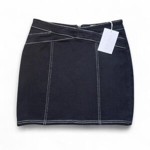 NWT TWIIN x Evil Twin Depart Black Denim Mini Skirt — SMALL
